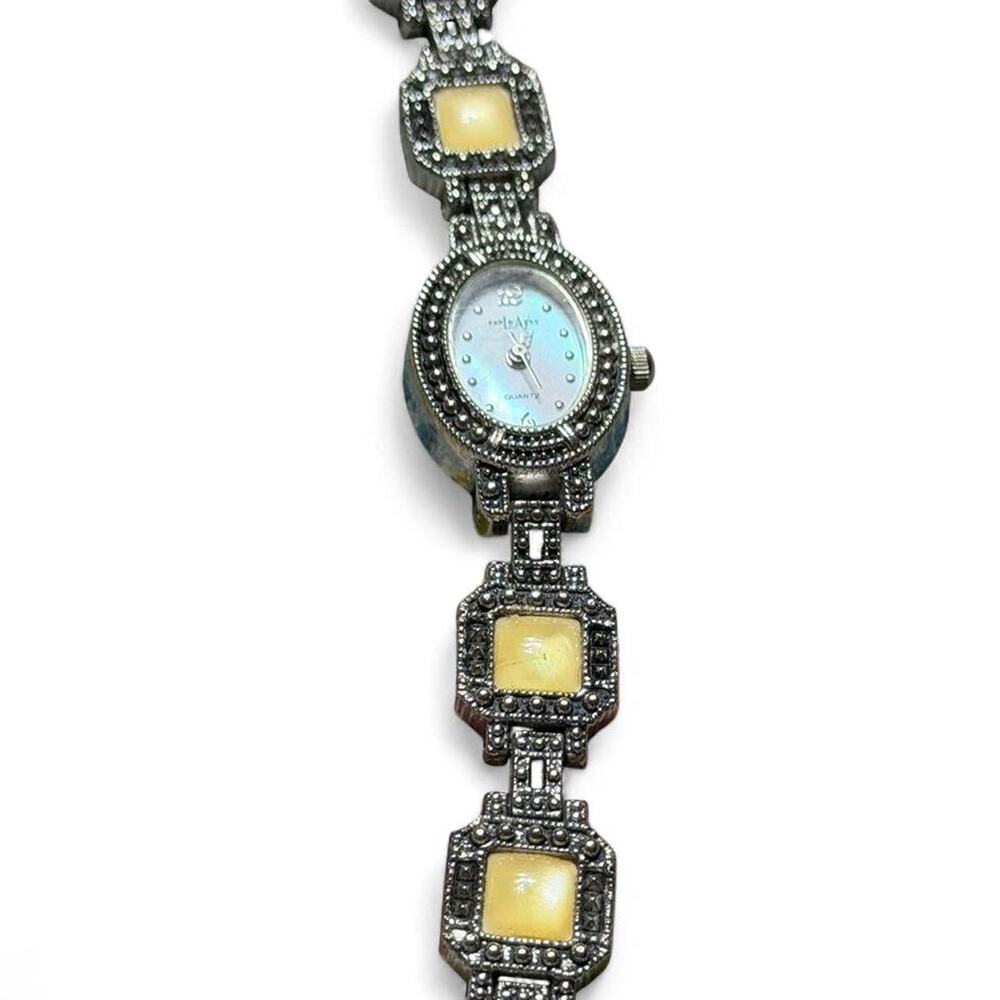 Beautiful silver watch with gold
